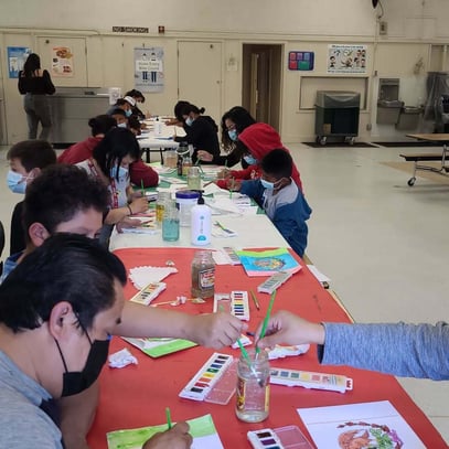 MCA is having another successful family art night.#mcarocks @greenfieldusd @zangalvan